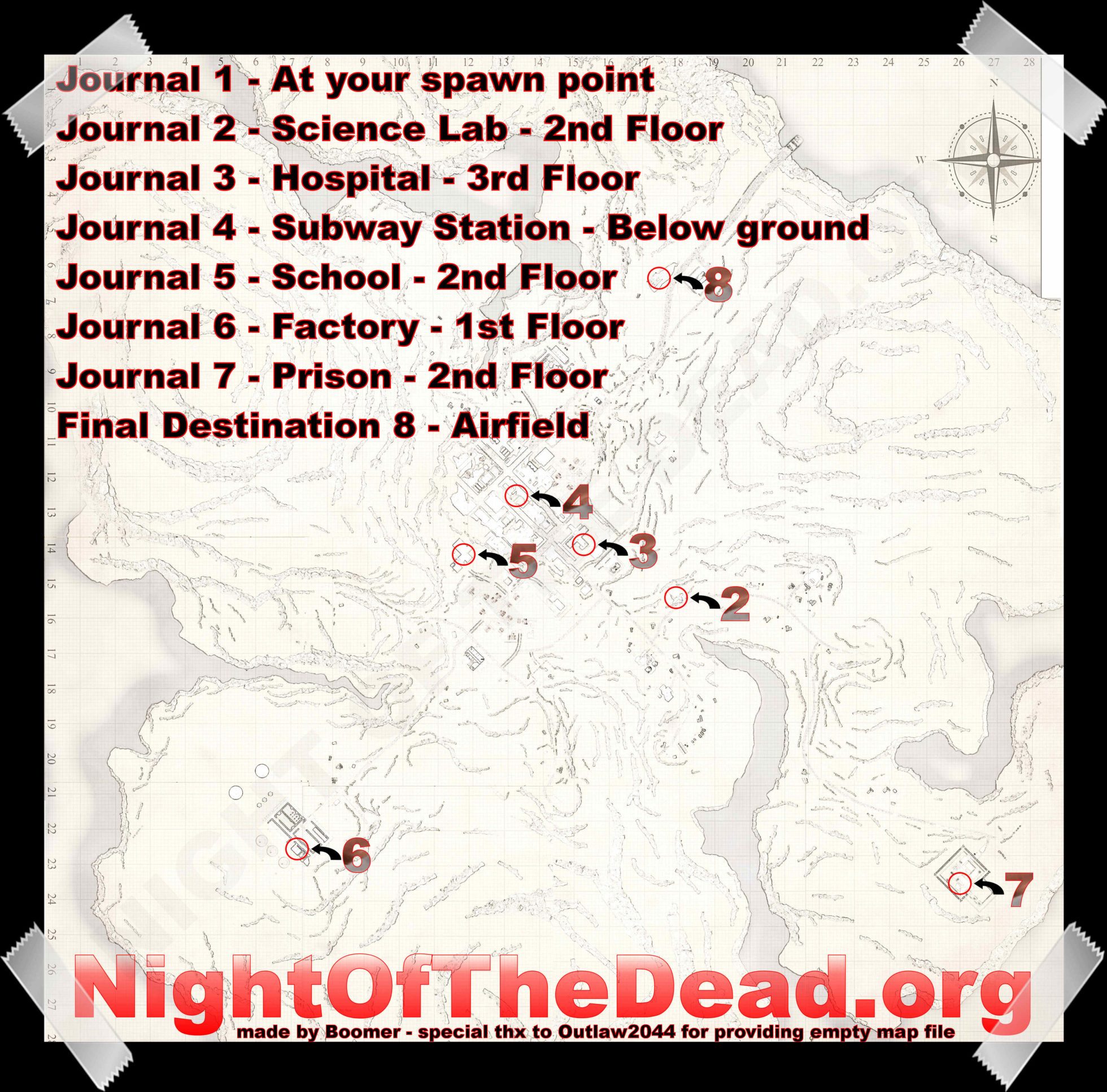 Night of the dead карта на русском